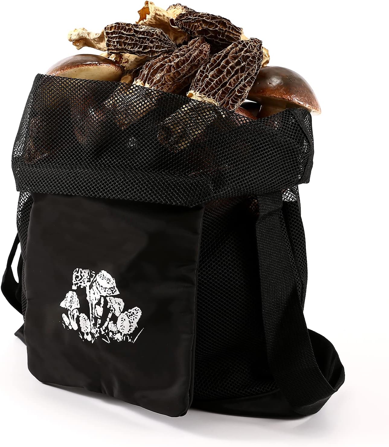 Qchengsan Foldable Mesh Harvest Basket for Fruits and Mushrooms