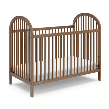 Graco Olivia 3-in-1 Convertible Crib – GREENGUARD Gold Certified, 100% Solid Wood, Fits Standard Baby Crib Mattress, Converts to Toddler Bed and Daybed, 4 Adjustable Mattress Heights (Hazelnut)
