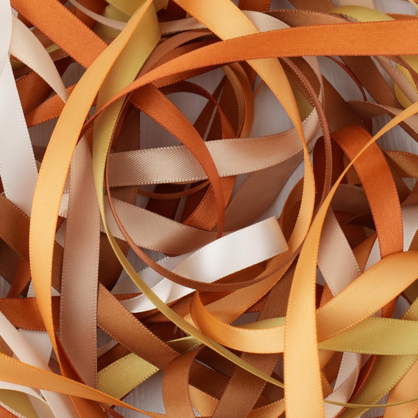 MAYREEL 3/8 Inch Gold Satin Ribbon Golden Brown for Gift Wrapping Wedding Bridal Shower Baby Shower Party Decorations 6 Rolls x 10 Yards Total 60 Yards