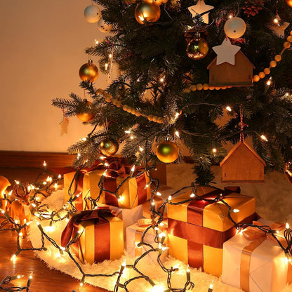 12.5ft 50 Count Bulb Toodour Clear Christmas Lights, Incandescent Indoor Outdoor String Lights, UL Certified