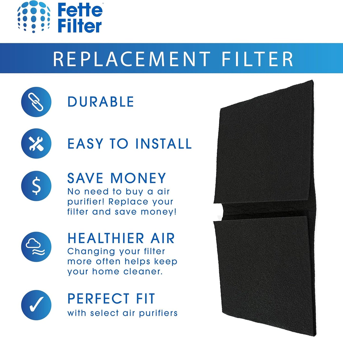 Fette Filter HRF-AP1 Premium Universal Carbon Pre Filter Rolls Compatible with Honeywell HRF-AP1