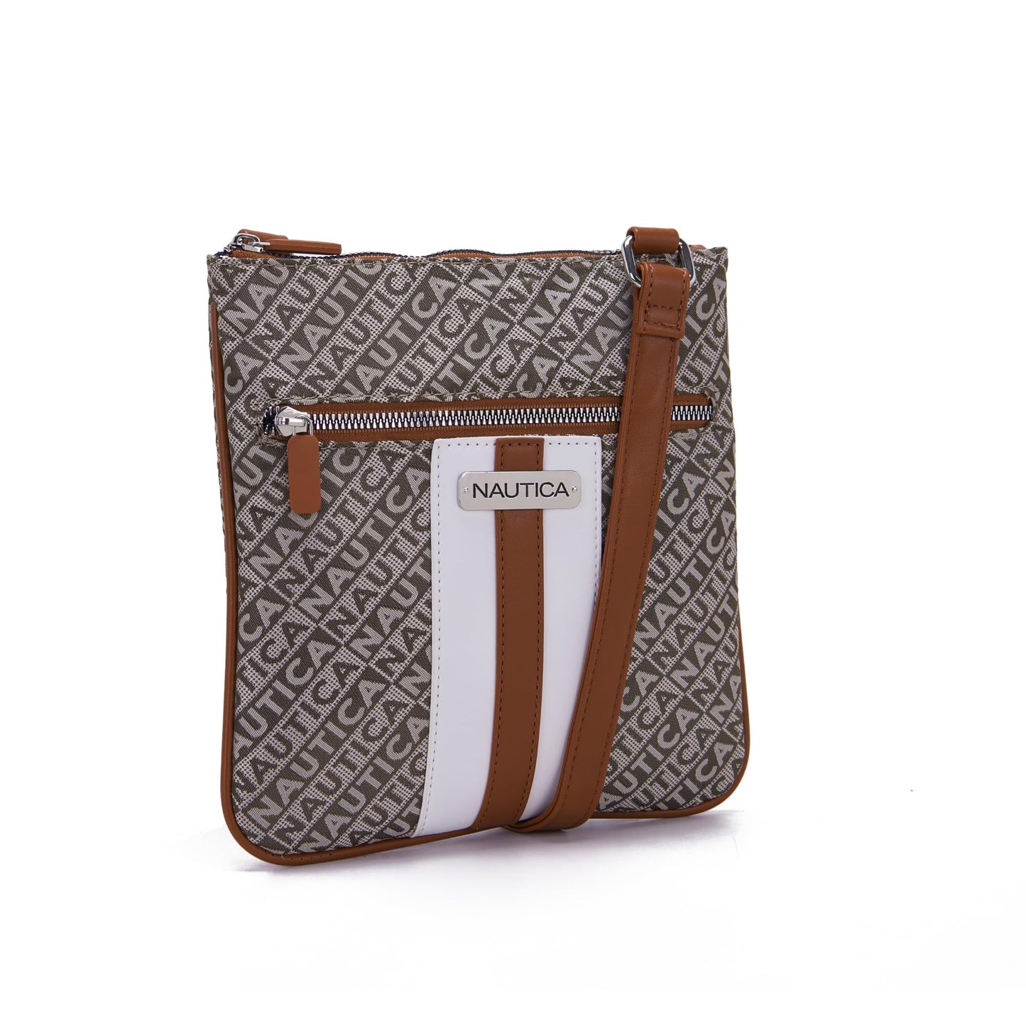 Nautica Lakeside Signature Jaquard North South Crossbody Bag
