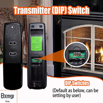Upgrade Gas Fireplace Remote Switch System Kit for Standard Millivolt Valve Appliances, Compatible with Skytech, Majestic, Ambient, Empire, Monessen, Vermont Fireplaces, 5 Year Warranty