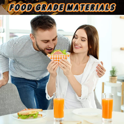 Fuutreo 2000 Sheets Squares Deli Paper Sheets Dry Checkered Deli Liner Safe Disposable Wax Paper Microwavable Food Basket Liners for Baking Wrapping Bread Sandwiches Hamburger, 12 x 12 Inch, 10 Colors