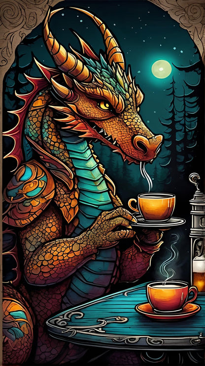 ARTGOTO Large Square Drill Diamond Art Painting Kits for Adults,15.7x27.5inch/40x70cm Dragon B DIY Full Square Diamond Dots Large Size,Big Gem Art and Crafts for Home Wall Decor Gifts