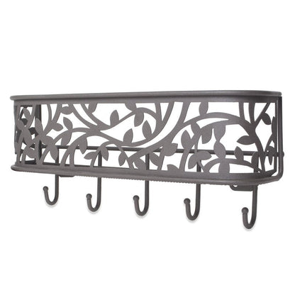 DII Wall Mounted Mail, Letter & Key Holder, Gray, Medium