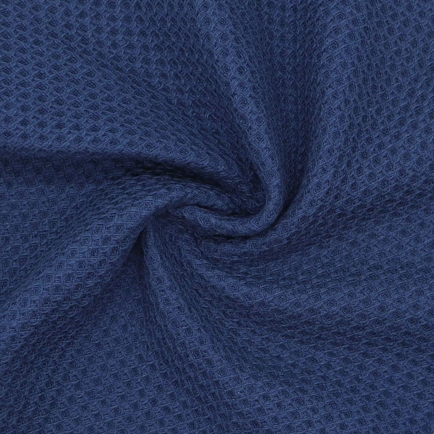Mia'sDream 6 Pack Natural Cotton Dish Towels, Soft Absorbent Waffle Weave Kitchen Cloths, 12"x12", Navy Blue