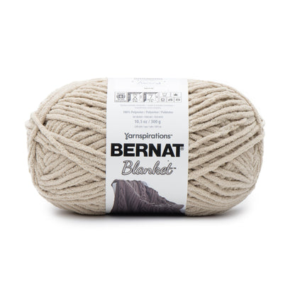 Bernat Blanket Super Bulky Acrylic Yarn - 2 Pack of 300g/10.5oz #6 Chunky Chenille Heavy Weight Yarn for Knitting and Crocheting, Amigurumi, Thick Blankets (Almond, 220 Yards 2-Pack)