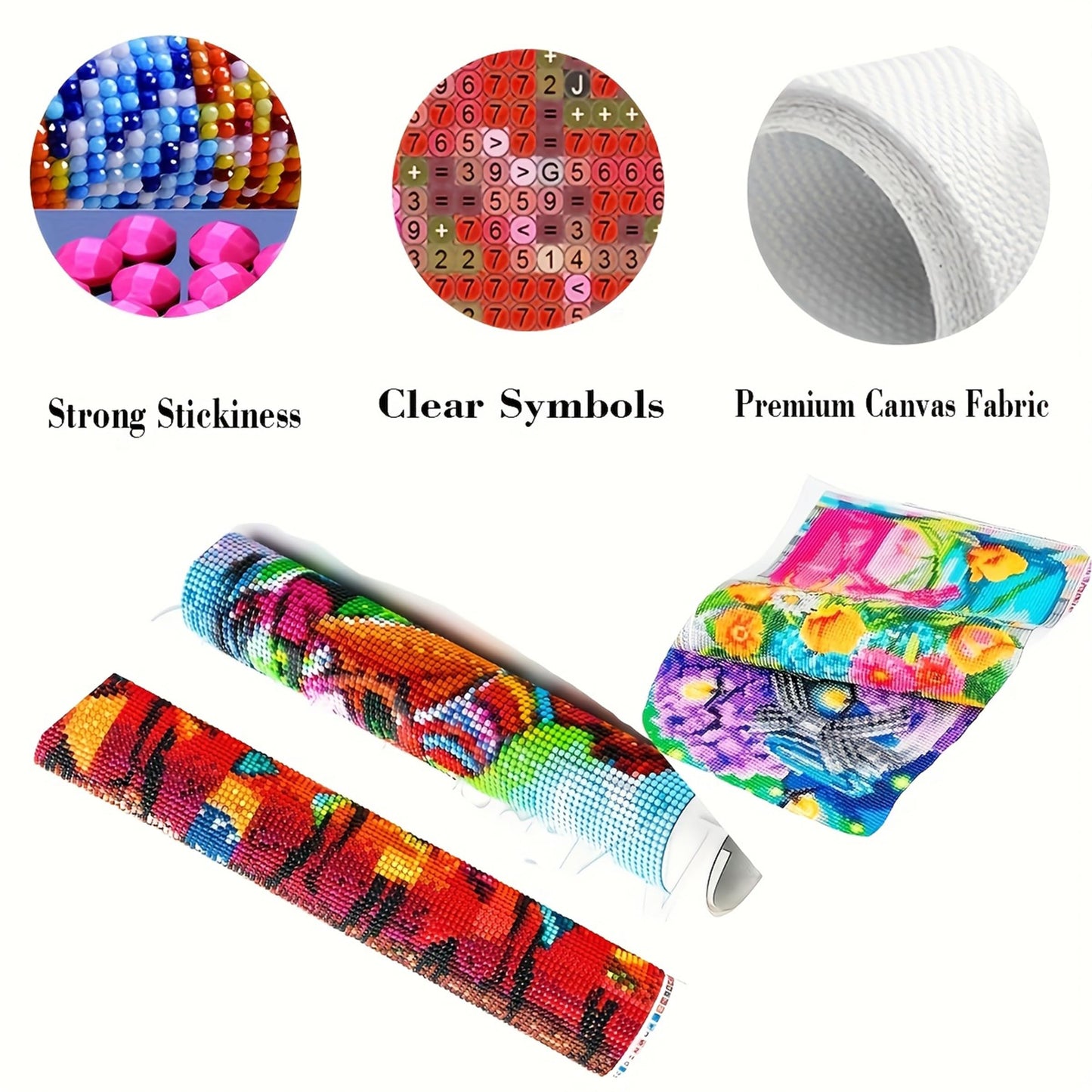 KUFWKEY Panther Diamond Art Kits for Adults,Waterfall Landscape Leopard 5D Diamond Painting Kits,Fantasy Animal Full Round Diamond Dots Kits,DIY Mosaic Craft for Home Decor 27.5x15.7inch