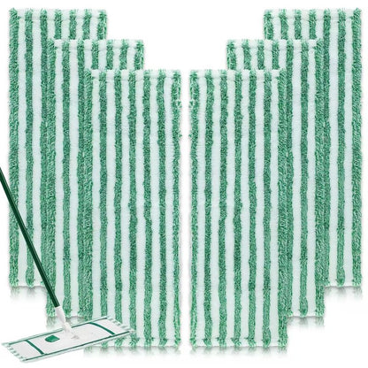 6 Pack Replacement Mop Refills Compatible with Libman Wet & Dry Microfiber Mop, Reusable Washable Mop Head Replacement Pads for Cleaning Multi-Surface Floor (Mop not Included)