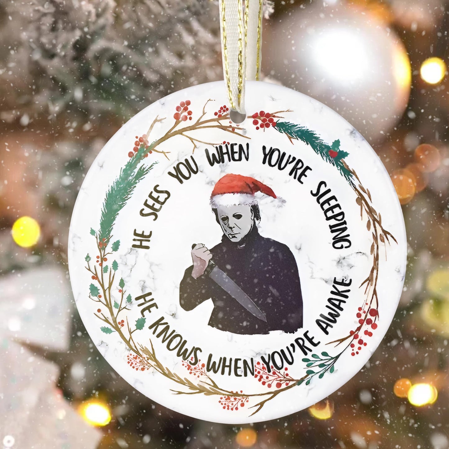 Touber Christmas Ornaments - Tree Decorations - Scary Man