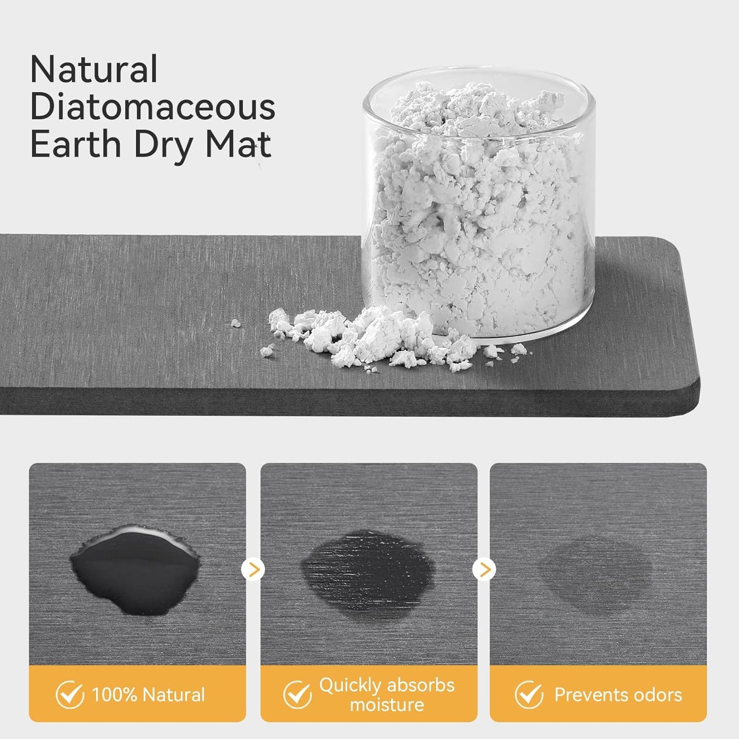 Set, Counter 8.1x3.5x4.5 Yofidra Sink Caddy With Stone Drying Tray: Stainless Steel Soap Dispenser Kitchen Sink