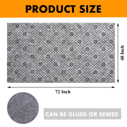 FGCOGOD Rug Backing Fabric Non-Slip Backing Cloth for Tufting Carpets Rug Making Tufting Gun Cushion Punch Needle Upgrade 2mm Thick Tufting Supplies Plum Blossom Pattern (72 x 40 Inch)