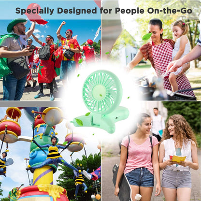 OUTXE Personal Necklace Mini Fan, 3000mAh, Hands-Free Portable Fan with USB and 3 Settings