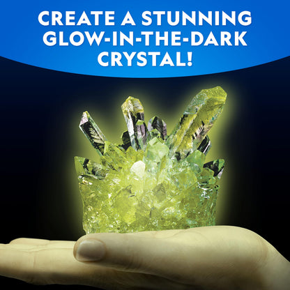National Geographic Ultimate Crystal Growing Kit – Grow 5 Types of Crystals Including Glow in the Dark, Dinosaur Figure, Underwater Crystals & Crystal Trees with Learning Guide, STEM Science Kit