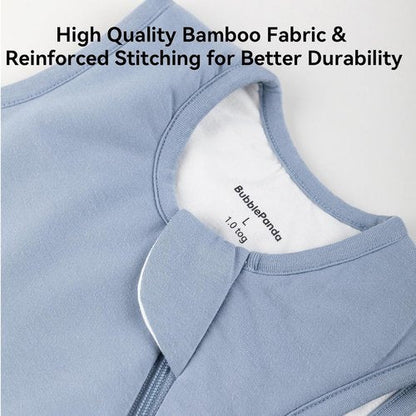 BubblePanda Bamboo Sleep Sack - Soft 0.5 Tog Toddler Wearable Blanket for Babies 6-12 Months