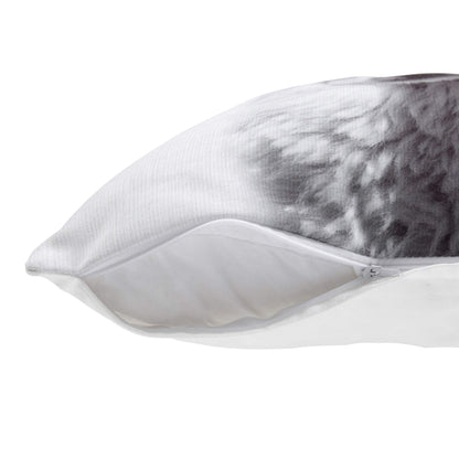 Kate and Laurel Como Decorative Alpaca Print Square Throw Pillow Cover, 18x18, White