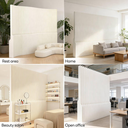 Foldable Paper Room Divider - Portable Privacy Screen for Home Office & Living Room, Freestanding Folding Partition Wall, Easy Setup Room Separation Divider (H78.7in*L157.5in)