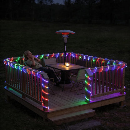 20ft 8 Rope Lights Outdoor, Connectable & Flexible Tube Lights with Modes Controller,Waterproof Multicolor LED Rope
