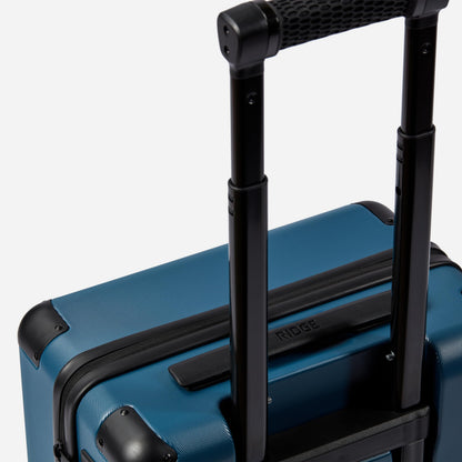The Ridge Premium Hard Shell Carry On Luggage - TSA Approved Lock - 360° Spinner Wheels for Travel - Alpine Navy