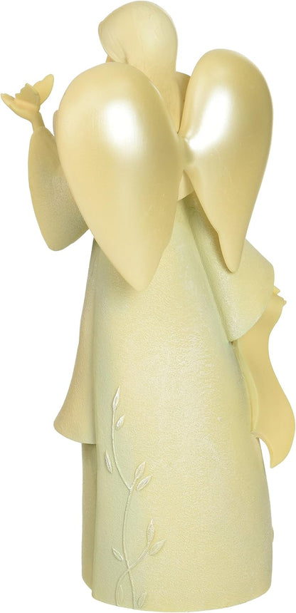Foundations May Monthly Angel Stone Resin Figurine, 7.5”