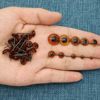 150Pcs Needle Felting Eyes mini Glass Amber Eyes Kits for Teddy Puppets Dolls Wool Felting Crafts