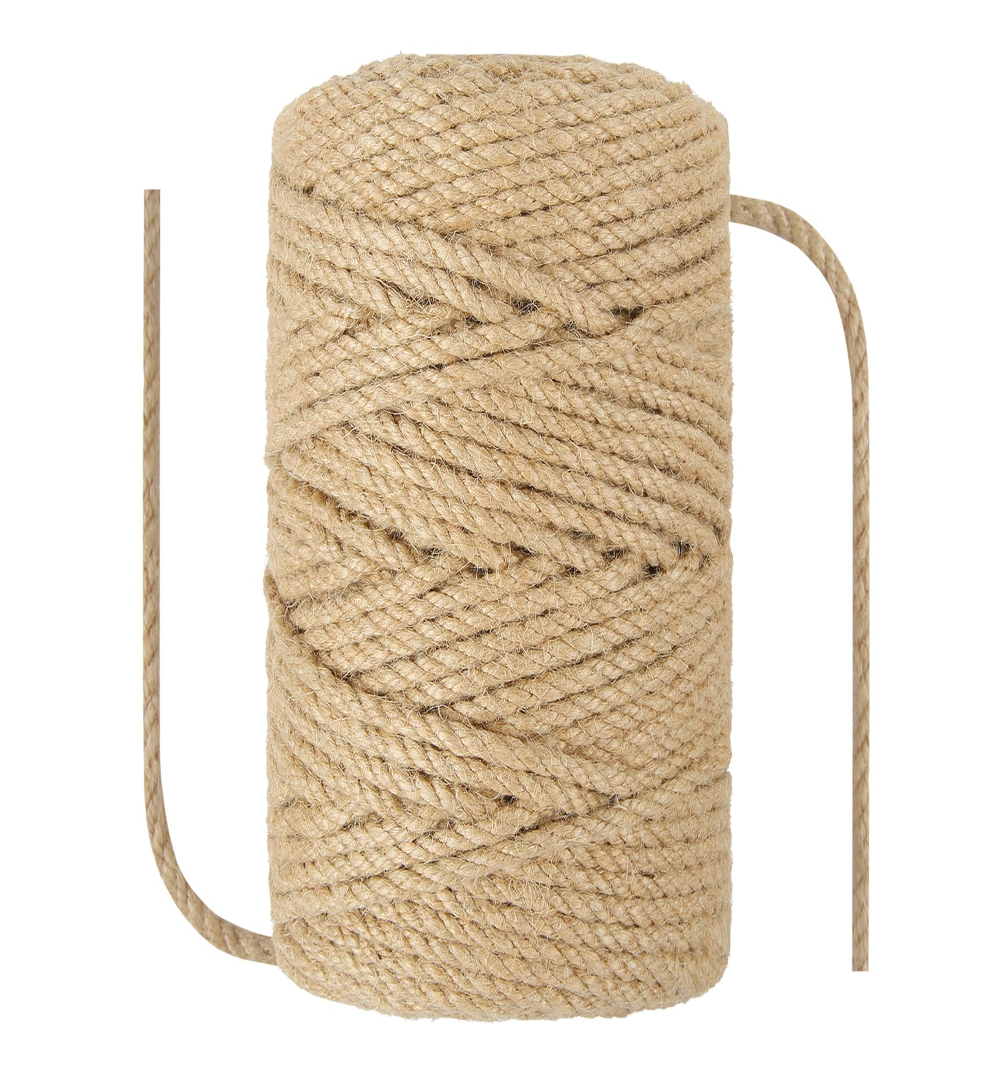 NorthPada 1/4 in (6 mm) X 164 Ft (50 Meters) Natural Sisal Hemp Rope Heavy Duty Thick Twine for Cat Scratcher Post Tree, Garden, Binding, Crafts Packing Material