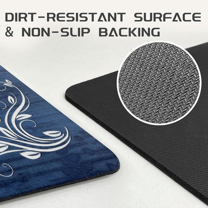 Laundry Room Rug Runner 24"x60", Non Slip Waterproof Mats for Laundry Room Decor, Washable Floor Rug for Mudroom, Navy
