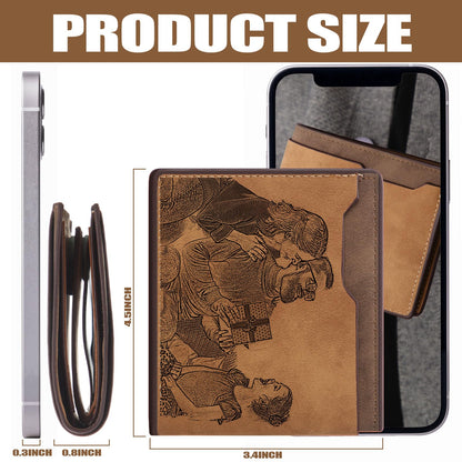 Dansydaisy 12 Pcs Leather Photo Wallet for Dad Fathers Day Blank Wallets Bulk for Men Fold PU for DIY Birthday Gift(Brown)