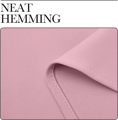 NICETOWN Blackout Window Curtain Panels - Thermal Insulated Grommet Drapes | Crystal Pink, 34x54 Inch Pair