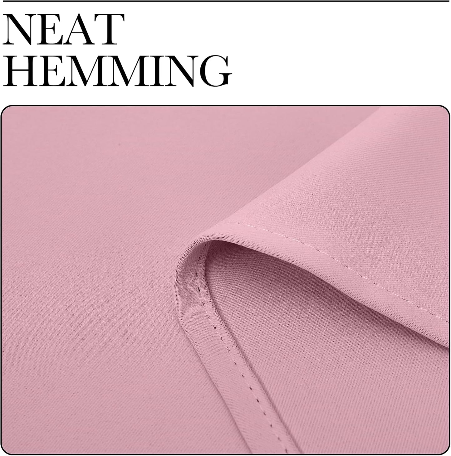 NICETOWN Blackout Window Curtain Panels - Thermal Insulated Grommet Drapes | Crystal Pink, 29x45 Inch (1 Pair)