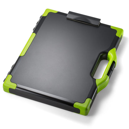 Officemate Carry All Clipboard Storage Box, Letter/Legal Size, Black & Green (83325)