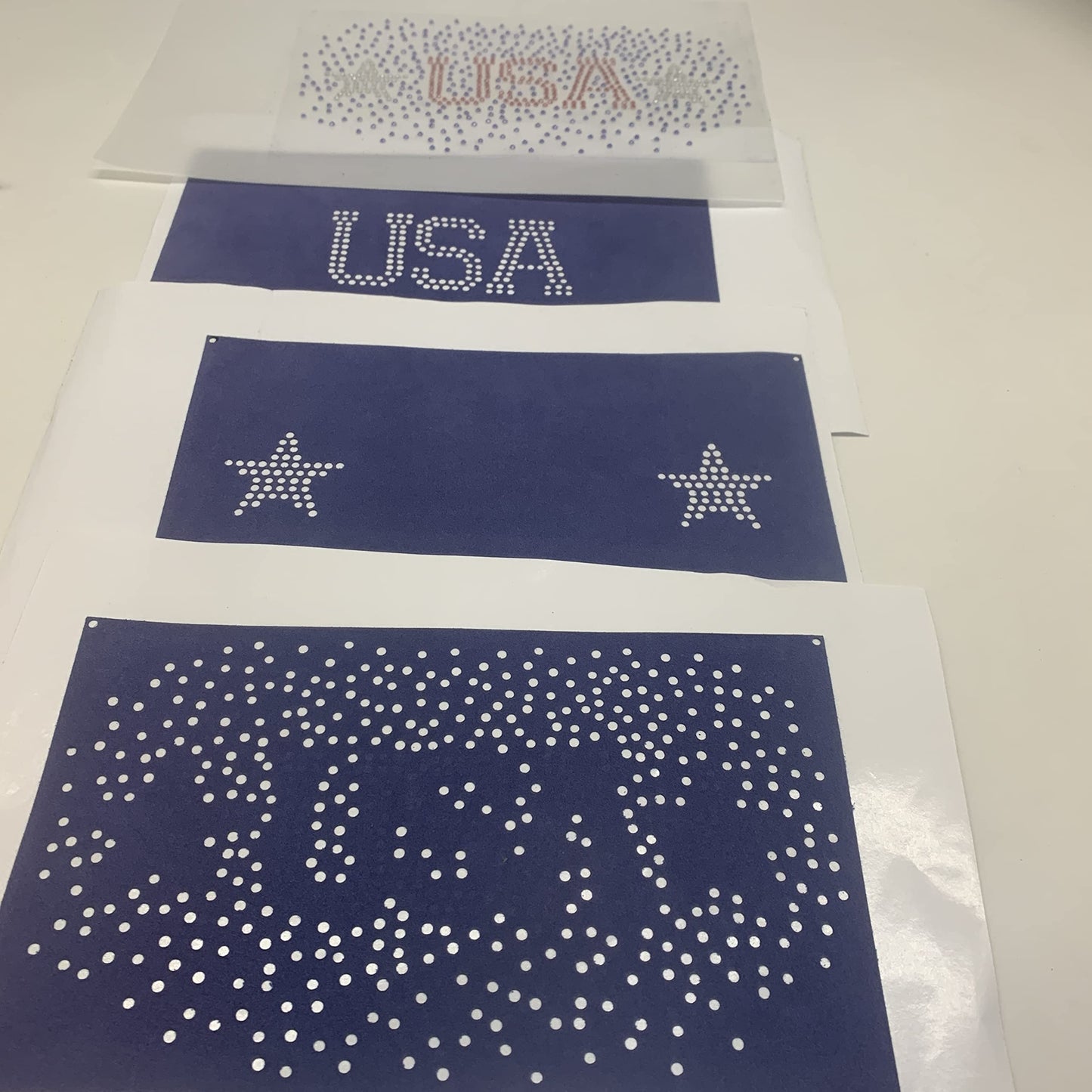 GDACE Magic Sticky Rhinestone Template - Rhinestone Stencil - Sticky Adhesive - Easy for Starters