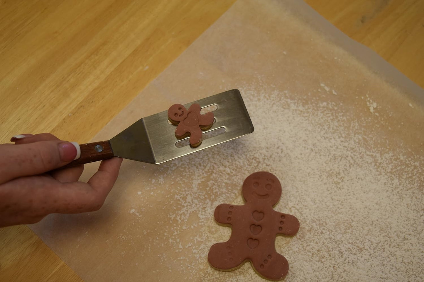 R&M Christmas Double-Sided Cookie Cutter Stamper Set of 4, Green and Red, Assorted Designs: Christmas Tree, Snowman,
