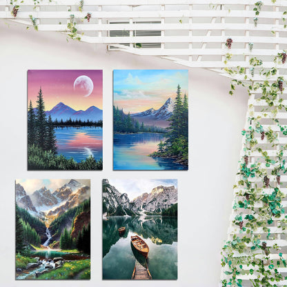 Lanzeyo Diamond Painting Kits for Adults, Landscape Diamond Art Kits, Diamond Dots Kits, Gem Art for Living Room Wall Art (Landscape)