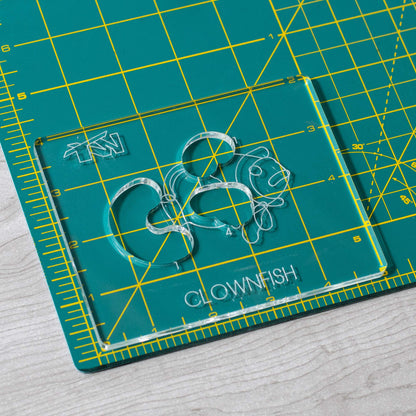 Clownfish - Acrylic Router Inlay Templates for Precise Wood Inlays, Designs by Tarter Woodworking (MLIS) Multiple Layer Inlay System, Guaranteed to Work with Router Inlay kit, Made in USA