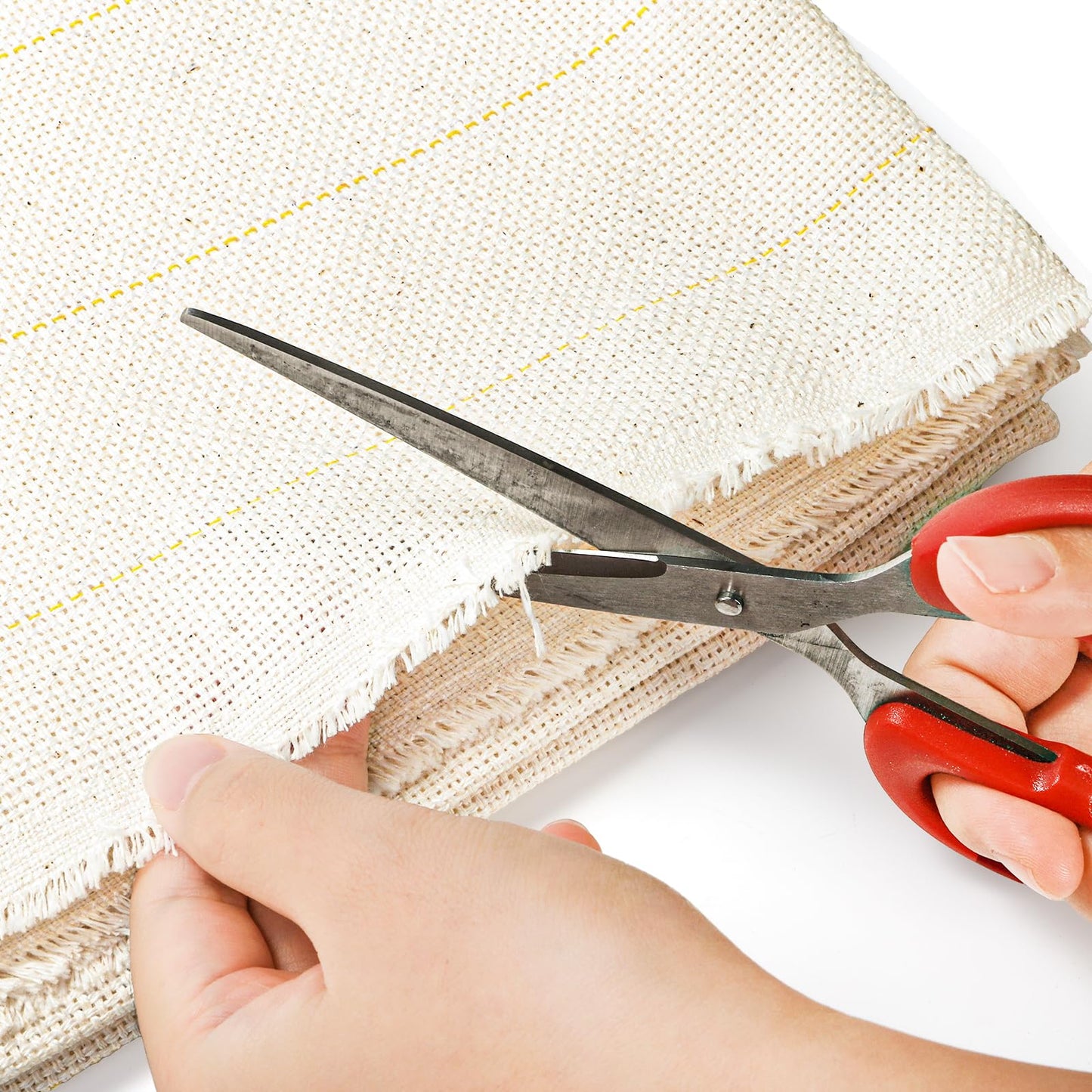 Yarlung Primary Tufting Cloth for Rug Tufting, 83" x 79" Large Overlocking Monks Cloth with Marked Lines, Rug Backing Fabric for Cut/Loop Pile Tufting Gun, Punch Needle