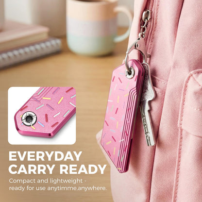 EDC Utility Knife, Mini Pocket Knife for Women Lightweight, Keychain Box Cutter Fidget Knives, Quick Change Retractable,With 10Pcs Blades Replacement