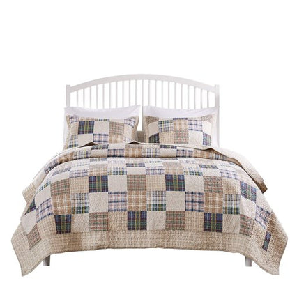 Greenland Home 2-Piece Oxford Quilt Set, Twin, Multicolor
