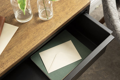 Kate and Laurel Randall Decorative Storage Table, 24 x 12 x 26, Natural Wood and Black, Decorative Casual Industrial Modern Multi-Use Storage