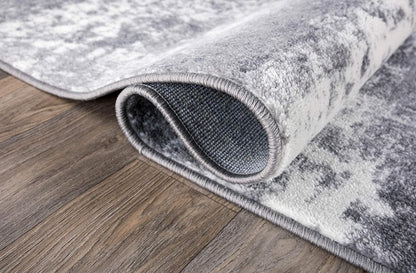 Rugshop Distressed Abstract Watercolor Area Rug, 2' x 3', Gray