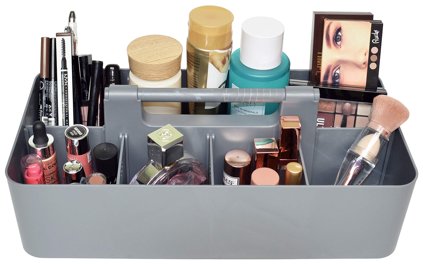 Enjoy Organizer -Large Carry Caddy Bin Basket Portable Office Desk Storage DIY- MADE IN USA (Orion Gray)