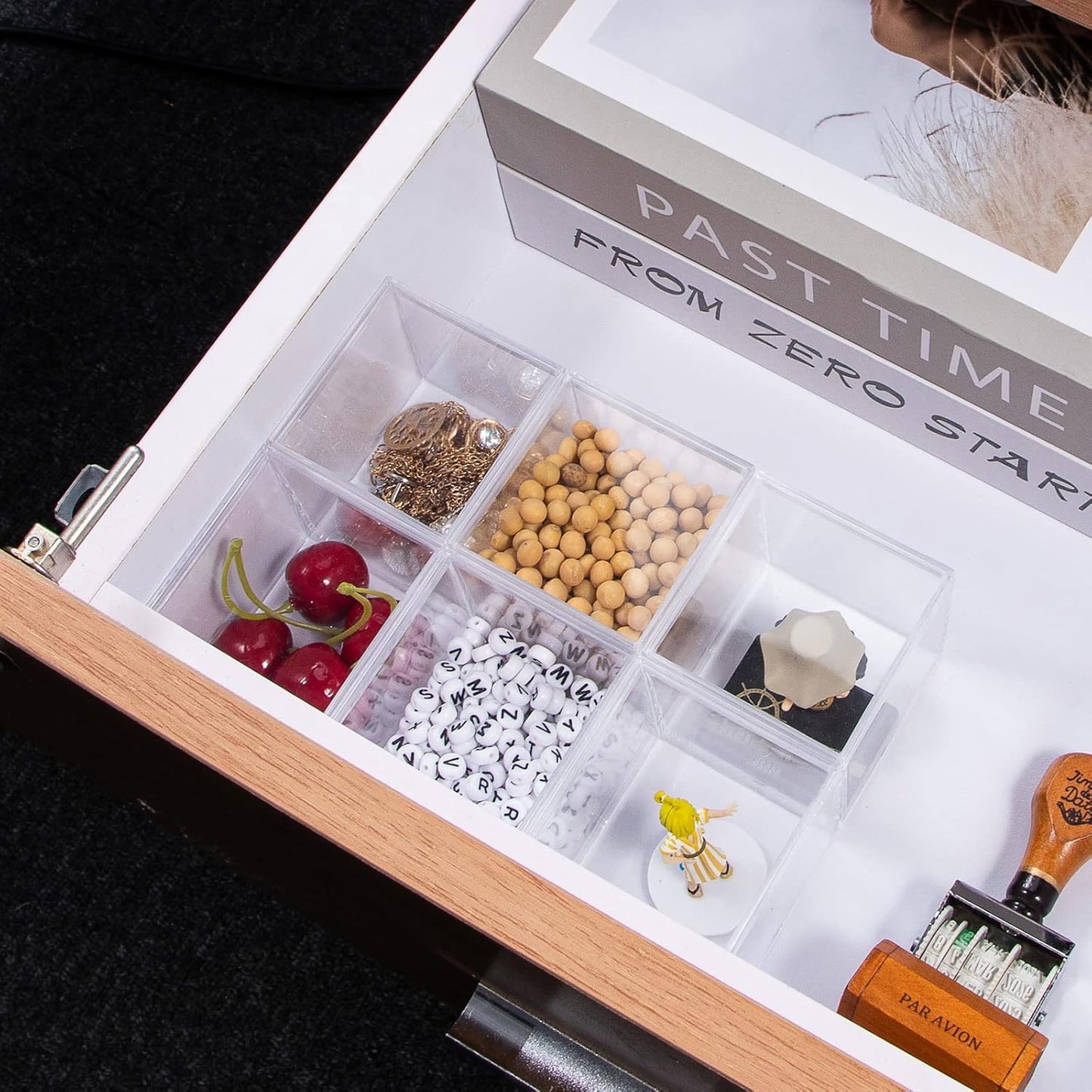 6 Packs Clear Acrylic Plastic Box with Lids, Small Square Containers for Candy, Pill, and Jewelry