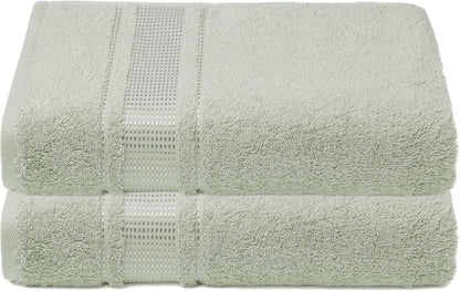 2 Pack 100% 28 55 inches, Melissa Linen, Bath Towels Turkish Cotton Towels for Bathroom, Absorb Water, Quick Dry, Soft