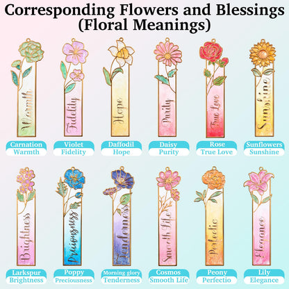 LET'S RESIN 12pcs Metal Bookmark Bezels for Resin with Tassels, UV Resin Molds for DIY Bookmarks, Flower Bookmark Bezels Kit for Craft Supplies & Wind Chime Accessories, Gifts for Book Lover