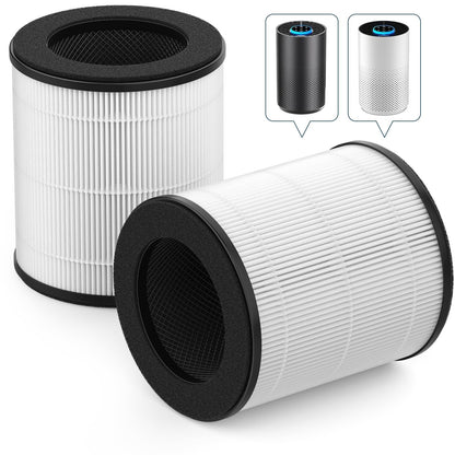FMDZFL ZQA-4000C Replacement Filter Compatible with VNIUP/ADTARK/Hopmirth ZQA-4000C and Fancybark ZQA-4000A Air Purifier, 3-in-1 HEPA 14 Filtration System, 2-Pack