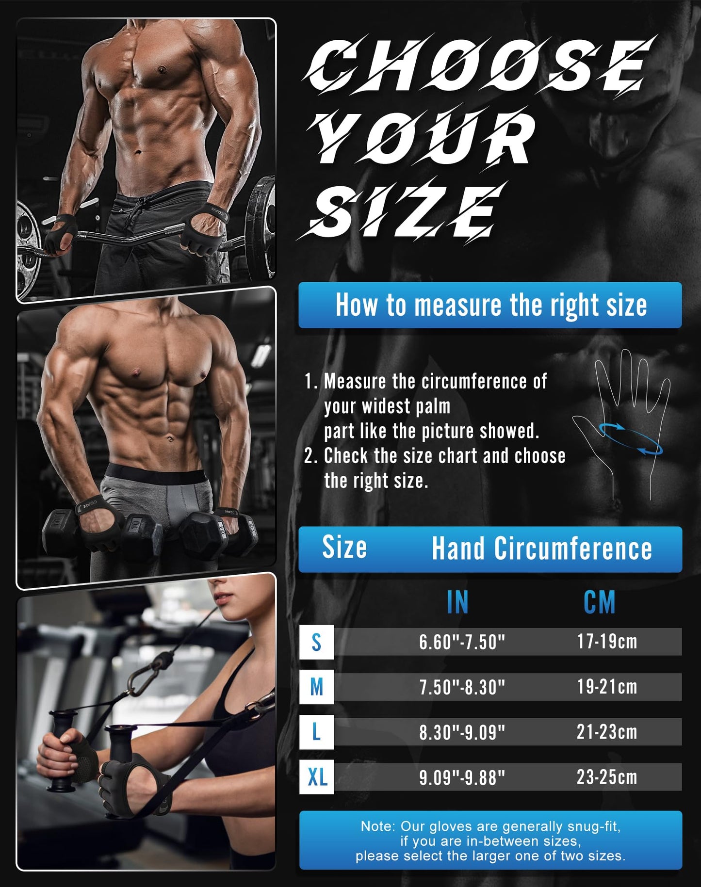COFIT Breathable Workout Gloves, Antislip Weight Lifting Gym Gloves for Men Women, Superior Grip & Palm Protection for Weightlifting, Fitness, Exercise, Training