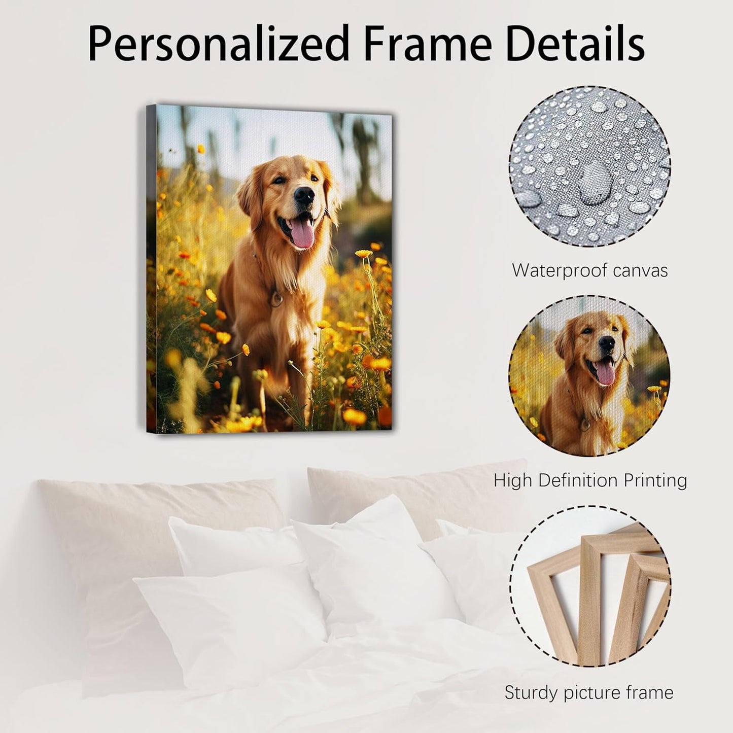SPECPIX Custom Canvas Prints - Personalized Wall Art for Family, Pets & Couples | 12x18 Size