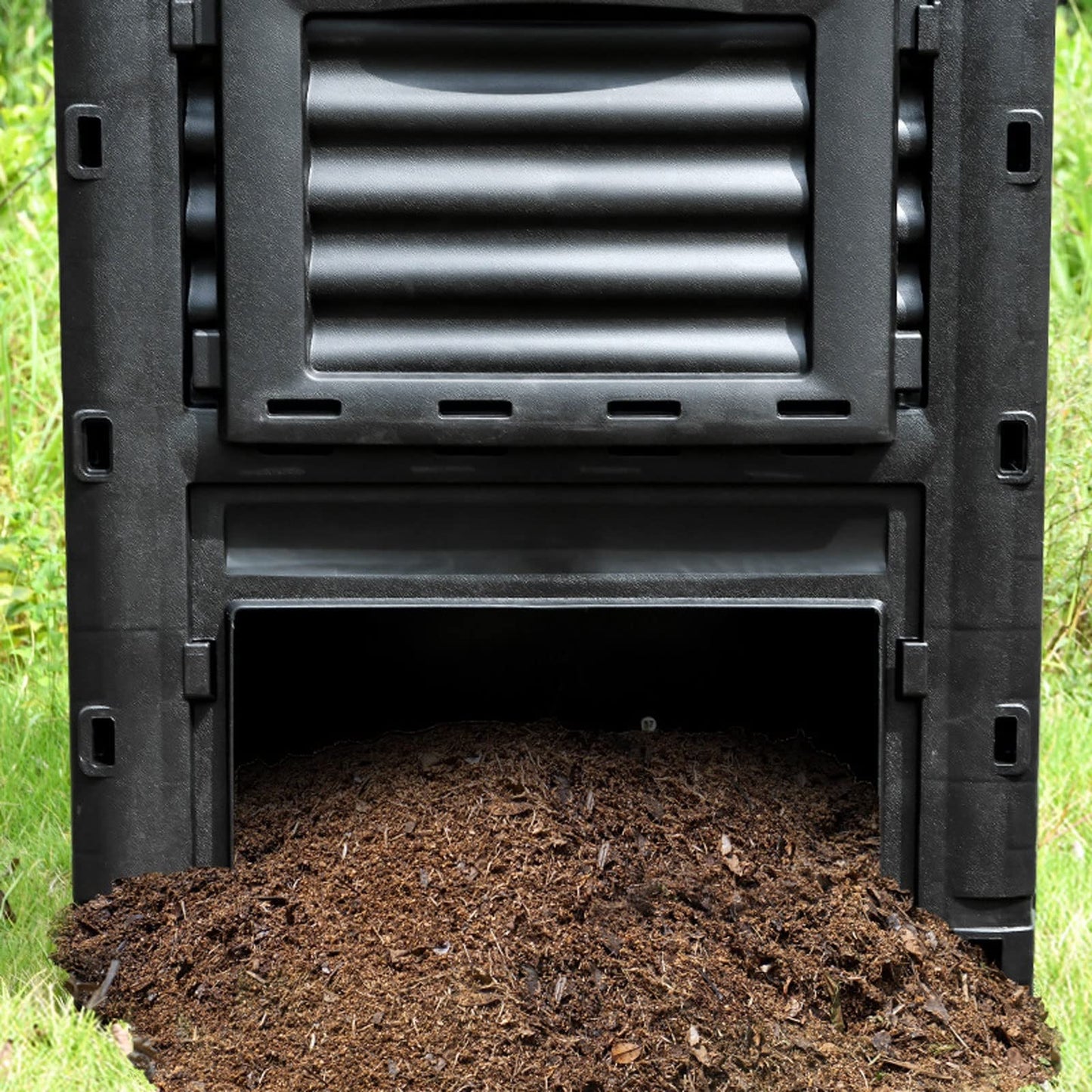 Kitchen Compost Bin, Garden Compost Bin from BPA Free Material -80 Gallon(300 L) Large Compost Bin Aerating Outdoor Compost Box Easy Assembling, Lightweight, Fast Creation of Fertile Soil ,Indoor Comp
