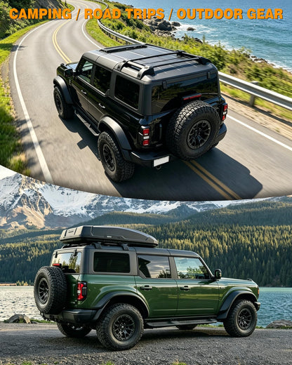 Snailfly Roof Rack Cross Bars 4PCS for Ford Bronco 2021-2026 Hard Top Only 2-Door & 4-Door - Aluminum Rooftop Cargo Luggage Carrier, Low Profile, (Not for Bronco Sport,Raptor, 4Door Badlands 2.7L)